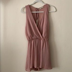 Final Touch Blush Pink Romper